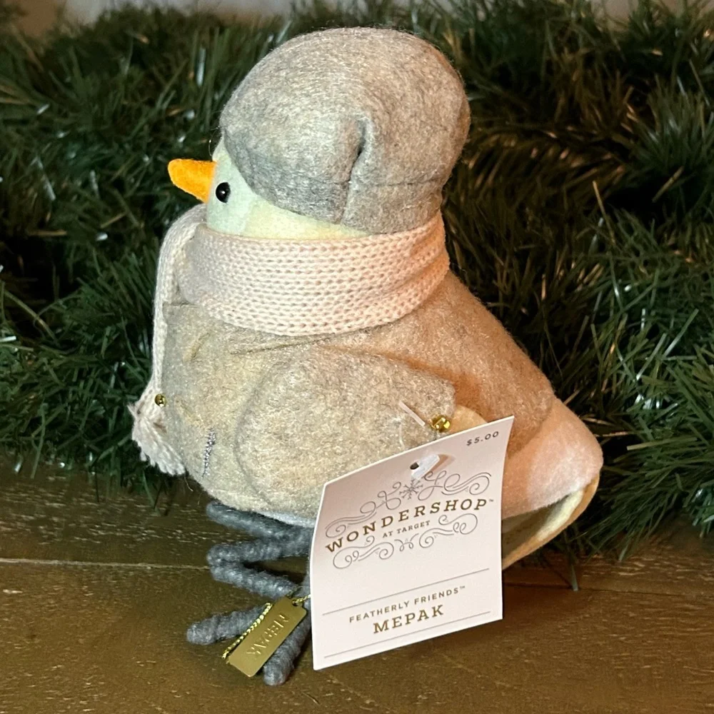 Featherly Friends MEPAK Winter Bird 2024 Target Wondershop. 6.5” Tall. NWT